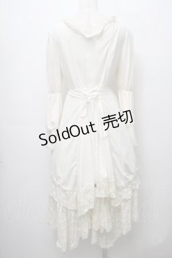 画像2: Ozz oneste / フロントレースデザイン2段袖ワンピース  アイボリー S-25-09-05-046-OO-OP-SA-ZS