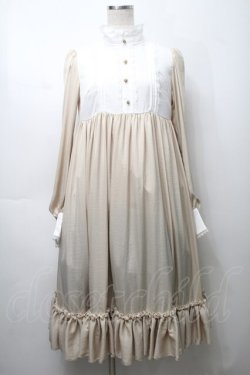 画像1: ATELIER PIERROT / カルマートドレス  ベージュ S-25-09-05-047-EL-OP-SZ-ZS