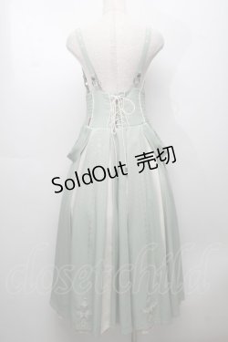 画像2: Ozz oneste / 裾刺繍サス付き袴スカート  ミントXアイボリー S-25-09-05-048-OO-PA-SA-ZS