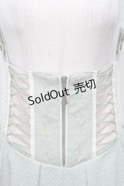 画像3: Ozz oneste / 裾刺繍サス付き袴スカート  ミントXアイボリー S-25-09-05-048-OO-PA-SA-ZS