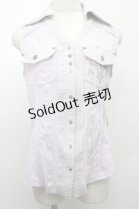 Rozen Kavalier / ノースリーブブラウス  ラベンダー S-25-09-05-007-OO-TO-AS-ZS