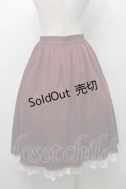 画像2: Surfacespell / Unfinished刺繍スカート  ワイン S-25-09-05-050-LO-SK-AS-ZS