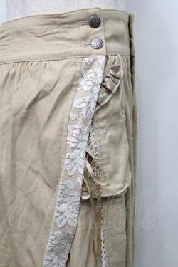 画像3: Ozz oneste / 編み上げデザインパンツ  ベージュ S-25-09-05-051-OO-PA-AS-ZS