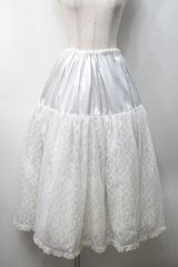 ALICE and the PIRATES / ロングレースペチコート  白 S-25-09-05-052-PA-SK-SZ-ZS