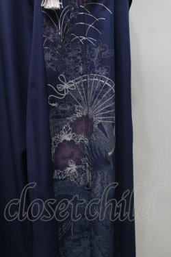 画像4: Ozz oneste / タッセルデザイン扇ハイウエストパンツ  青Ｘ白 S-25-09-05-053-OO-PA-SA-ZS