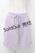 LAND by MILKBOY / スウェットショートパンツ  ラベンダー S-25-09-05-061-MB-PA-AS-ZT366