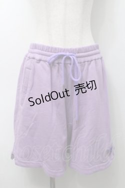 画像1: LAND by MILKBOY / スウェットショートパンツ  ラベンダー S-25-09-05-061-MB-PA-AS-ZT366