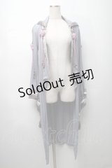 Ozz oneste / タッセルモチーフ着物袖カーディガン  サックス S-25-09-05-009-OO-TO-SA-ZS