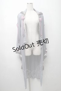 Ozz oneste / タッセルモチーフ着物袖カーディガン  サックス S-25-09-05-009-OO-TO-SA-ZS