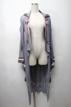 画像1: Ozz oneste / タッセルモチーフ着物袖カーディガン  サックス S-25-09-05-009-OO-TO-SA-ZS