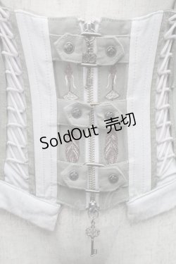 画像3: Rozen Kavalier / スナップボタンデザインビスチェ  グレーＸ白 S-25-09-05-001-OO-JA-SA-ZS