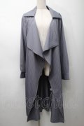 Rozen Kavalier / ストライプロングジャケット  グレーＸ白 S-25-09-05-010-OO-JA-SA-ZS
