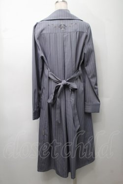 画像2: Rozen Kavalier / ストライプロングジャケット  グレーＸ白 S-25-09-05-010-OO-JA-SA-ZS