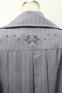 画像3: Rozen Kavalier / ストライプロングジャケット  グレーＸ白 S-25-09-05-010-OO-JA-SA-ZS