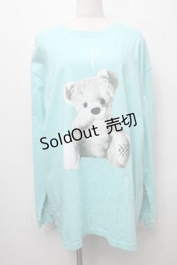 画像1: TRAVAS TOKYO / Furry bear　プリント ロングスリーブカットソー  ミント S-25-09-05-012-PU-TO-ET-ZS