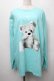 画像1: TRAVAS TOKYO / Furry bear　プリント ロングスリーブカットソー  ミント S-25-09-05-012-PU-TO-ET-ZS (1)