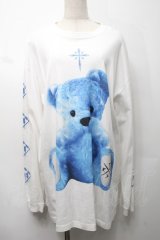 TRAVAS TOKYO / Furry bear　プリント ロングスリーブカットソー  オフ S-25-09-05-015-PU-TO-ET-ZS