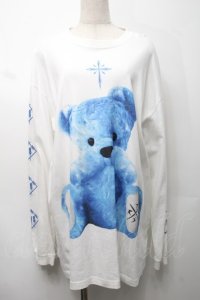TRAVAS TOKYO / Furry bear　プリント ロングスリーブカットソー  オフ S-25-09-05-015-PU-TO-ET-ZS