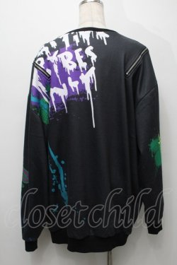 画像2: HYPER CORE / T-368 TAGGING MY SOULグラフィックTシャツ  黒 S-25-09-05-021-PU-TO-AS-ZS