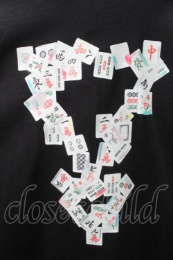 画像3: KINGLYMASK / ダブルトライアングル麻雀ビッグＴシャツ  黒 S-25-09-05-022-PU-TO-AS-ZS