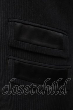 画像3: Jean Paul GAULTIER HOMME / ストライプテーラードジャケット 50 黒 S-25-09-05-023-GO-JA-AS-ZS