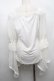 画像2: Ozz oneste / レースフレア袖カットソー  白 S-25-09-05-003-OO-TO-SZ-ZS (2)