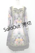 Ozz oneste / 和柄起毛ワンピース  マルチ S-25-09-05-029-OO-OP-OW-ZS