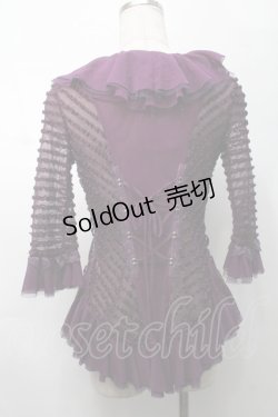画像2: Ozz oneste / メッシュフリルボレロ  パープル S-25-09-05-030-OO-TO-SZ-ZS