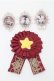 画像1: Royal Princess Alice / アクリルバッジロゼット  ワイン S-25-09-06-005-LO-ZA-AS-ZS (1)