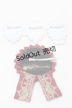 画像2: Royal Princess Alice / アクリルバッジロゼット  ワイン S-25-09-06-005-LO-ZA-AS-ZS