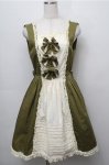 画像1: Innocent World / クラシカルリボンジャンパースカート（2005年）  グリーン S-25-09-06-047-IW-OP-HR-ZS (1)