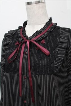 画像3: axes femme / 巻きバラ付フリルワンピース  黒 S-25-09-06-048-AX-OP-AS-ZS