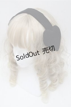 画像1: MILK / ハートヘッドドレス  黒 S-25-09-06-013-ML-AC-AS-ZS
