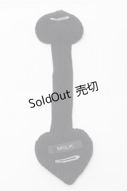 画像3: MILK / ハートヘッドドレス  黒 S-25-09-06-013-ML-AC-AS-ZS