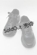 m petit by misako / AMハートガラチュールスニーカー  黒 S-25-09-06-015-LO-SH-HR-ZS