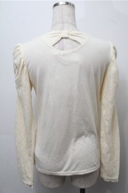 画像2: axes femme / マトン袖レースインナー  オフ S-25-09-06-019-AX-TO-AS-ZS