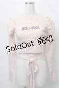 Ank Rouge / 刺繍リブトップス  ベージュ S-25-09-06-025-CA-TO-HR-ZS