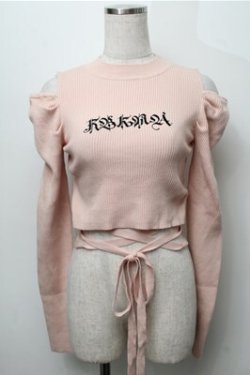 画像3: Ank Rouge / 刺繍リブトップス  ベージュ S-25-09-06-025-CA-TO-HR-ZS