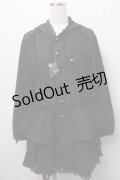 ALGONQUINS / くまみみティアードコート  黒 S-25-09-06-030-AL-CO-HR-ZS