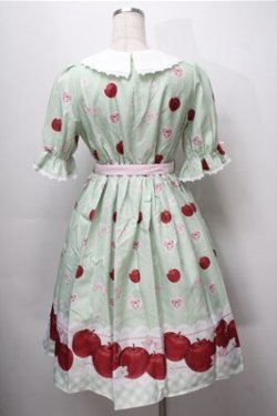 画像2: Chalmiere / スウィーティアップルワンピース  グリーン S-25-09-07-037-AX-OP-AS-ZS