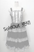 axes femme kawaii / カントリーチェックジャンスカ  黒ｘ白 S-25-09-07-041-AX-OP-AS-ZS