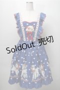 Angel’s Heart（海外ロリータブランド） / Little Sheep Baa Polka Dot ジャンパースカート  青 S-25-09-07-051-LO-OP-HR-ZS