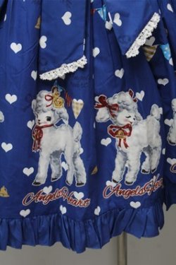画像3: Angel’s Heart（海外ロリータブランド） / Little Sheep Baa Polka Dot ジャンパースカート  青 S-25-09-07-051-LO-OP-HR-ZS