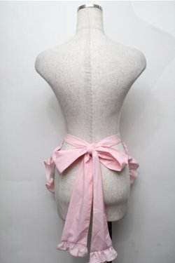 画像2: axes femme kawaii / mikkoコラボ刺繍エプロン  ピンク S-25-09-07-005-AX-SK-AS-ZS