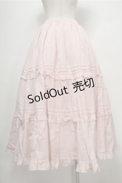 画像2: Chalmiere / クラシックコットンスカート  ピンク S-25-09-07-056-AX-SK-AS-ZS