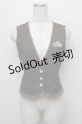 axes femme POETIQUE / 懐中時計刺繍ベスト  ブラウン S-25-09-07-019-AX-TO-HR-ZS