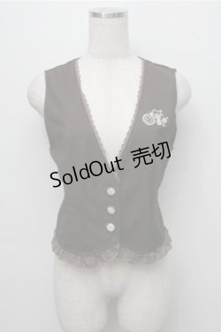 画像1: axes femme POETIQUE / 懐中時計刺繍ベスト  ブラウン S-25-09-07-019-AX-TO-HR-ZS
