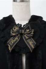 画像3: BABY,THE STARS SHINE BRIGHT / ハートうさみみファーケープ  黒 S-25-09-07-025-BA-CO-AS-ZS (3)