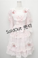 BABY,THE STARS SHINE BRIGHT / ゆらゆらいちごのStrawberry Gardenワンピース  ピンク S-25-09-07-034-BA-OP-AS-ZS