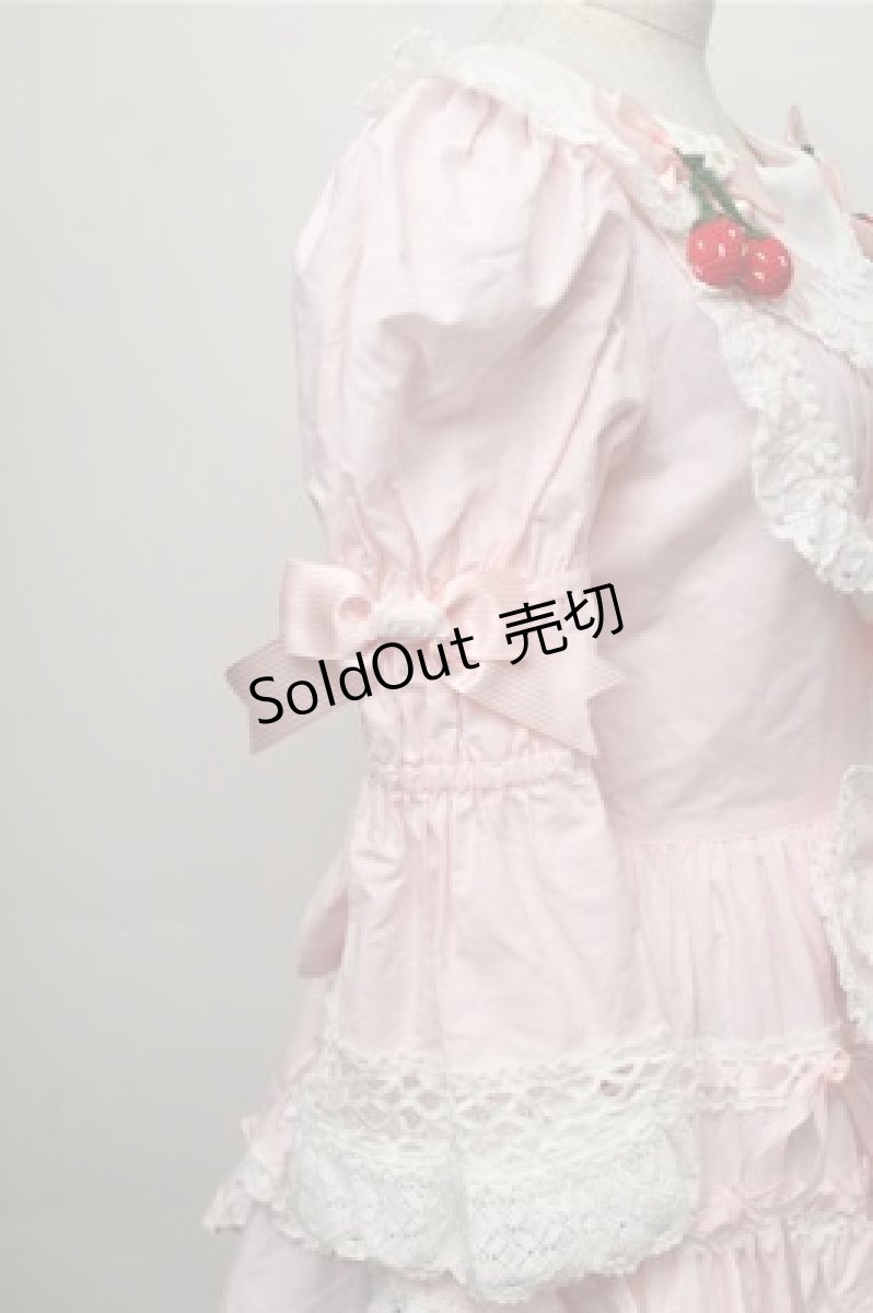 画像4: BABY,THE STARS SHINE BRIGHT / ゆらゆらいちごのStrawberry Gardenワンピース  ピンク S-25-09-07-034-BA-OP-AS-ZS (4)
